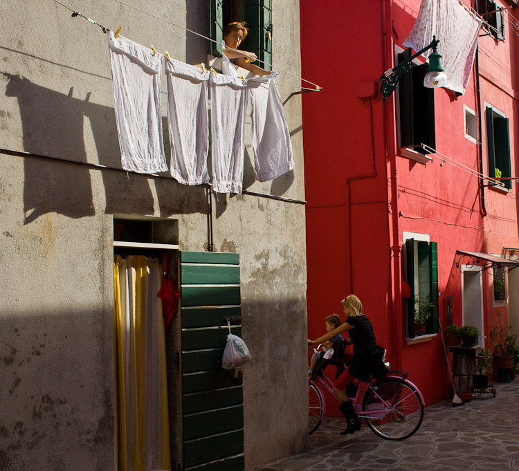Hanging out the Washing, Burano